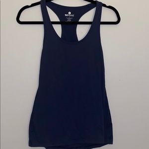 Navy blue 90 degree tank top